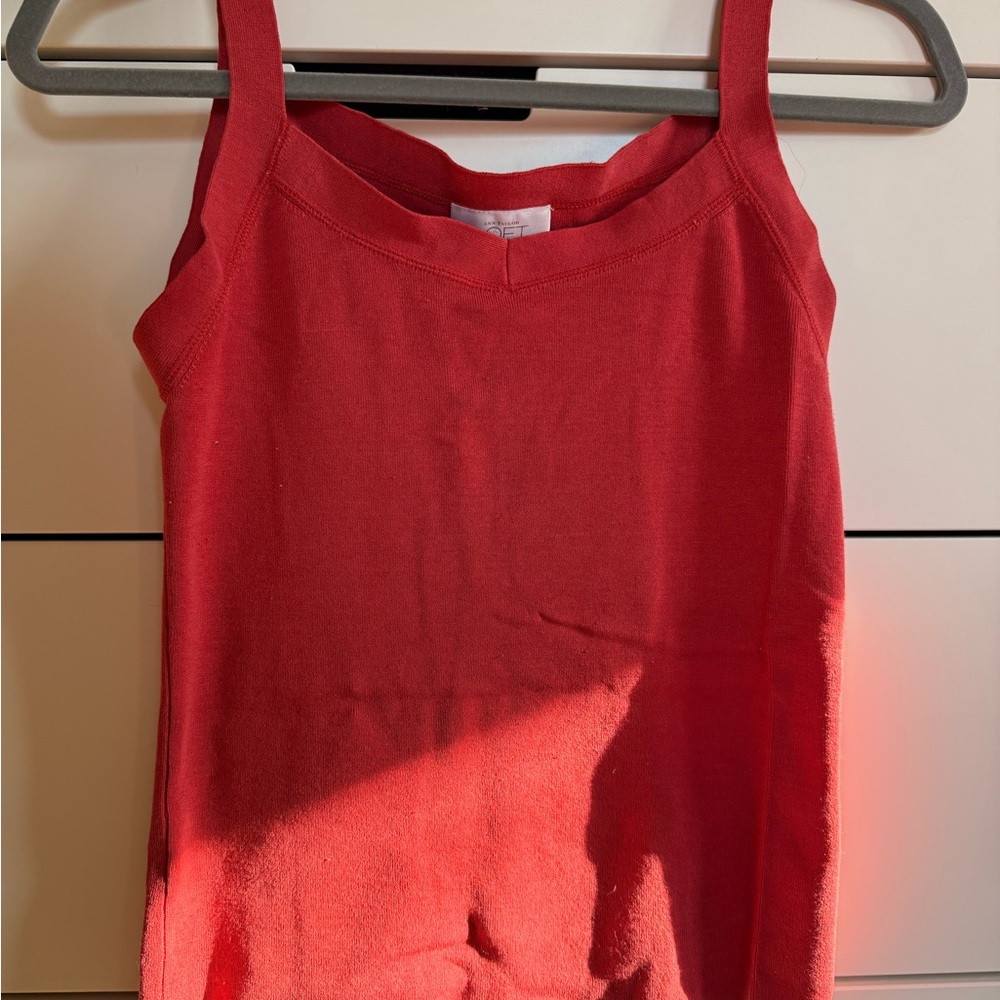 LOFT Coral Sleeveless Top